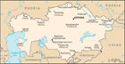 Map of Kazakhstan