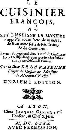 Cuisinier francois