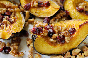 Roasted-Acorn-Squash-With-Walnuts-and-Cranberries-Recipe