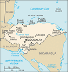 Map of Honduras