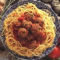 Mozzarella Meat Balls & Spagehetti