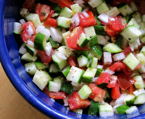 Cuke-tomato-salad
