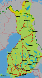 Map of Finland