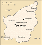 Map of San Marino