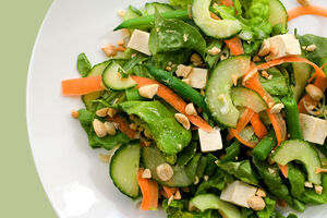 Chilled tofu salad miso vinaigrette 600