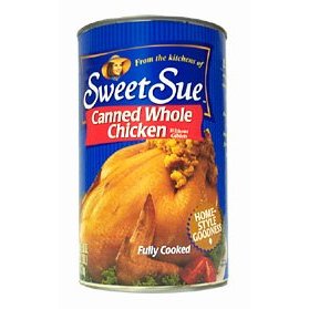 Whole canned chicken