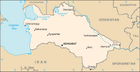 Map of Turkmenistan