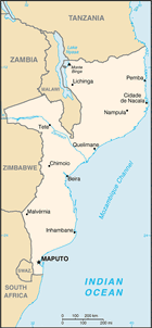 Map of Mozambique