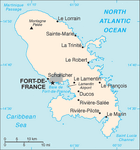 Map of Martinique
