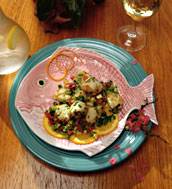 Warm scallop salad 172x189