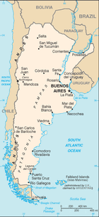 Map of Argentina