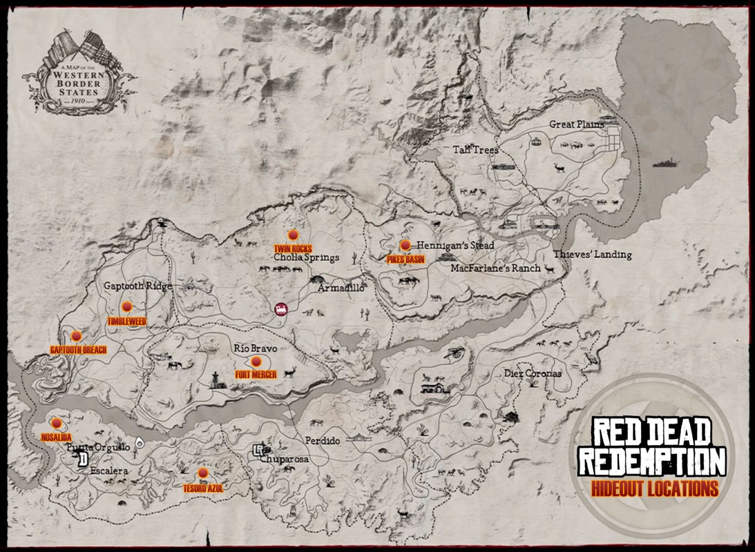 Bandenverstecke | Red Dead Redemption Wiki | FANDOM powered by Wikia