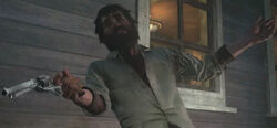 Scot aiming at nun
