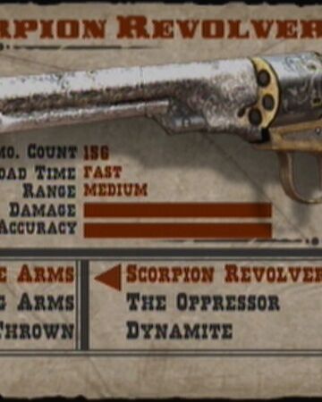 Scorpion Revolver Red Dead Wiki Fandom