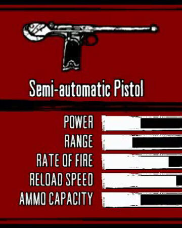 Semi Automatic Pistol Red Dead Wiki Fandom