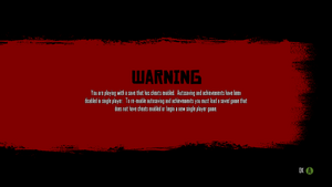 RDR-Cheats-Warning