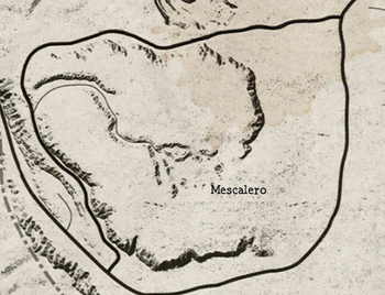 mescalero dead red location map