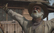 Old man pissed of