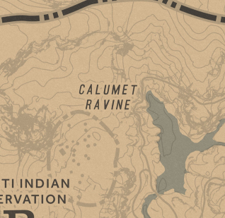 Treasure map calumet ravine