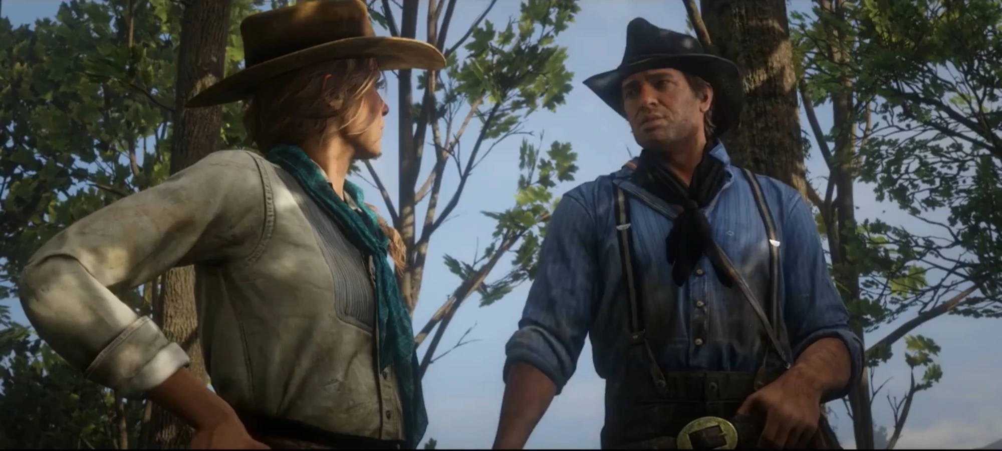 Image RD2 Trailer 3 Arthur and Sadie.jpeg Red Dead Wiki FANDOM