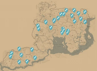 Rdr2 Dinosaur Bones Heartlands Dewberry Creek Bone Location