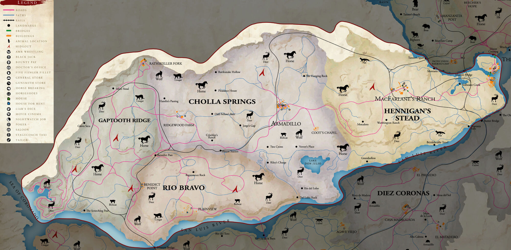 Locations In Redemption Red Dead Wiki Fandom Powered By Wikia