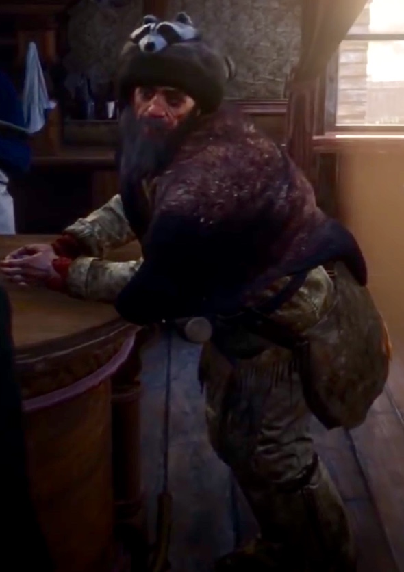 coonskin hat guy