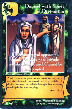 Damsel with Spirit of Divination - Thesaurus