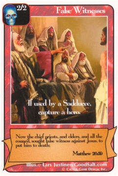 False Witnesses - G Deck