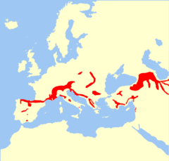 240px-Chionomys nivalis range Map