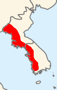 Pelophylax chosenicus map