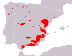 250px-Capra pyrenaica range Map