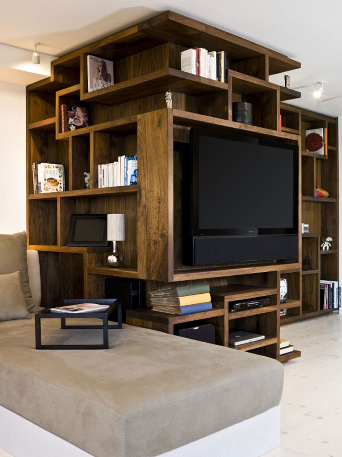 Image - New-york-city-apartment-wooden-bookcase-design-ideas.jpg ... Image - New-york-city-apartment-wooden-bookcase-design-ideas.jpg ...