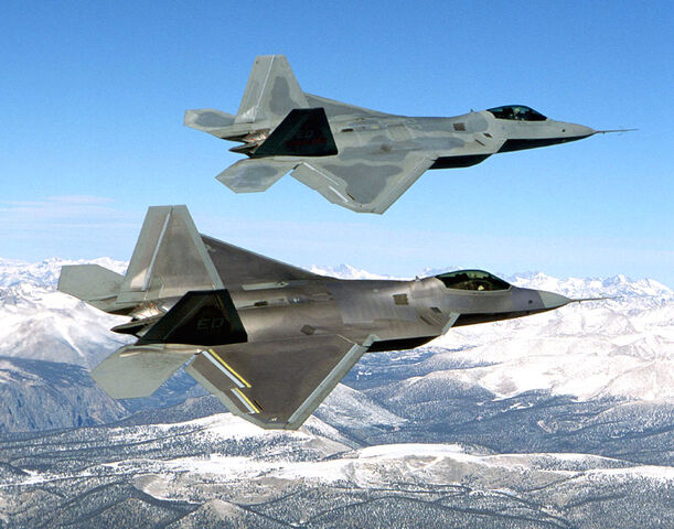 File:Two F-22 Raptor in flying.jpg