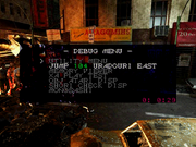 RE2B2 Debug menu