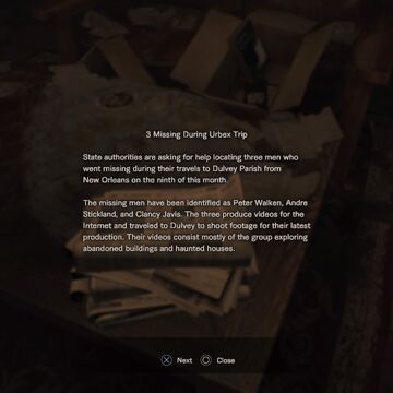 Newspaper Article Missing People Resident Evil Wiki Fandom
