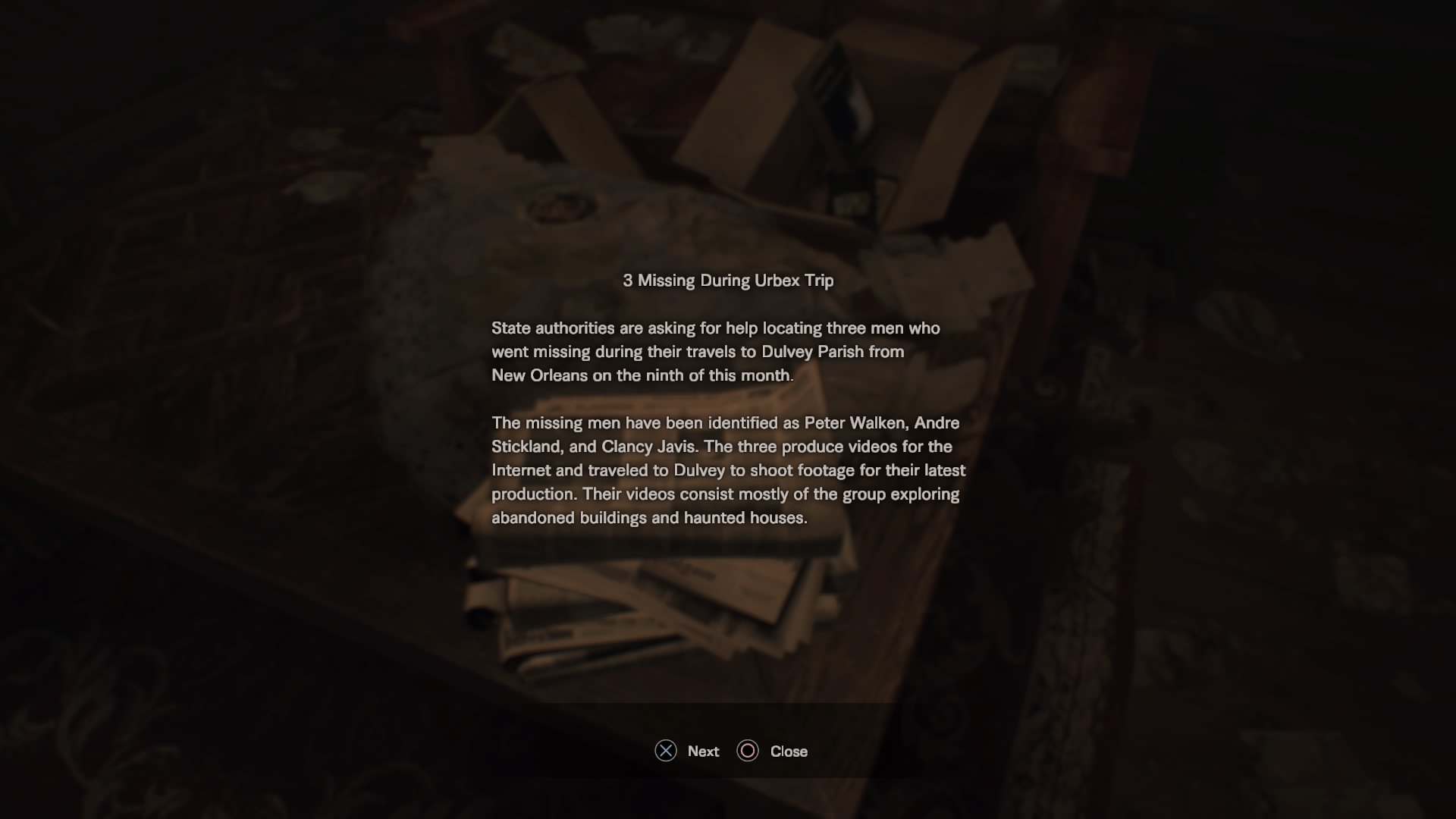 Newspaper Article Missing People Resident Evil Wiki Fandom