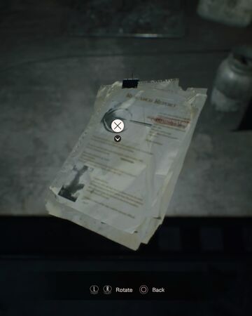 R D Report 1 Of 2 Resident Evil Wiki Fandom