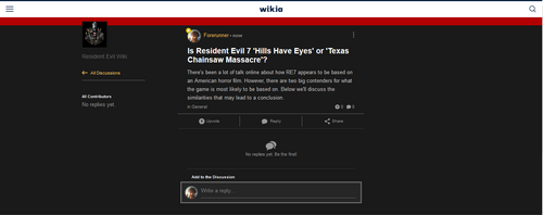 Wikia Discussion feature example