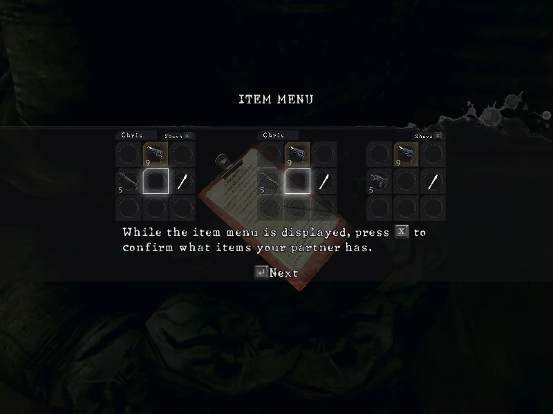 Item Menu Resident Evil Wiki Fandom
