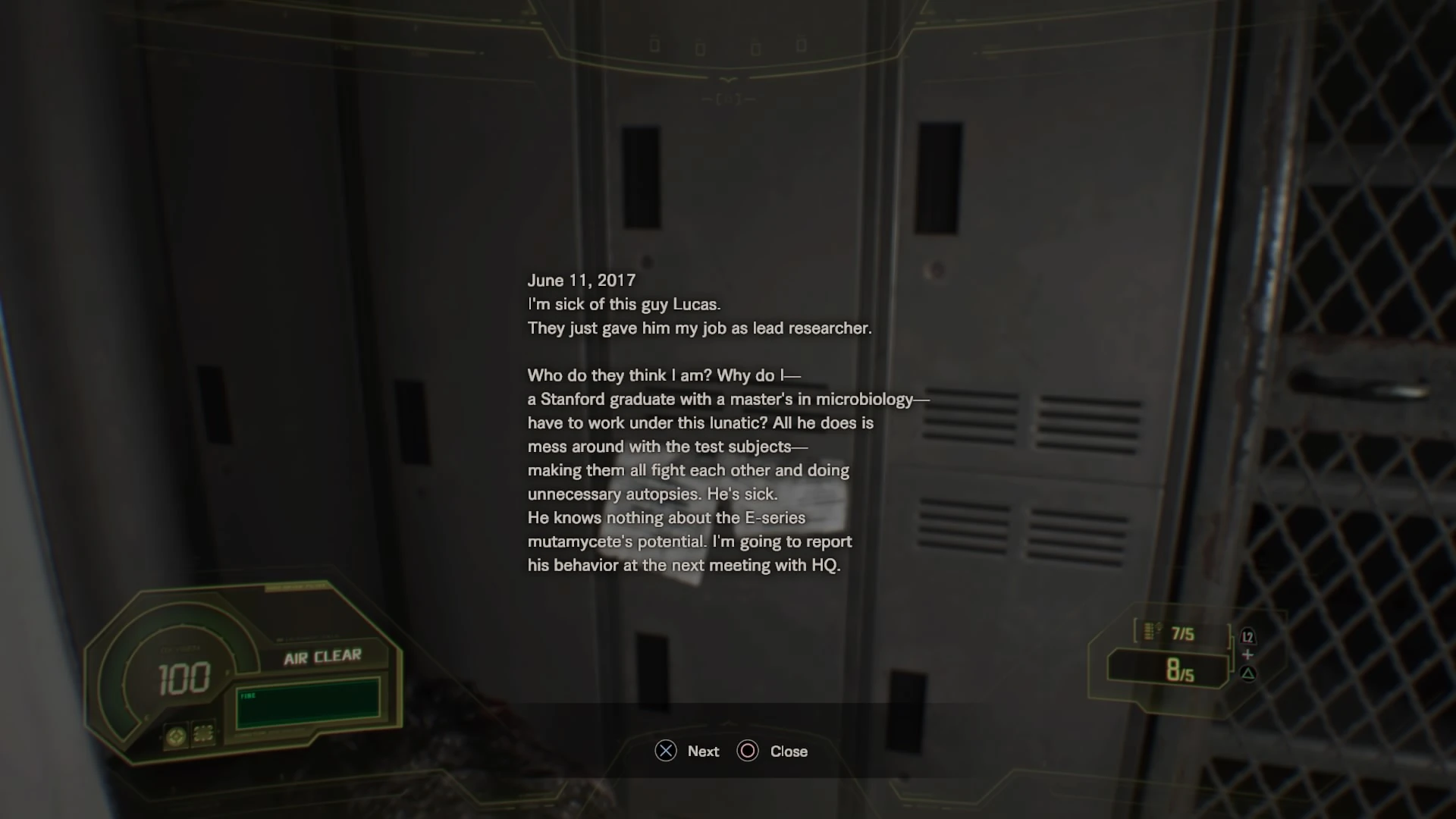 Researcher's Journal Resident Evil Wiki Fandom