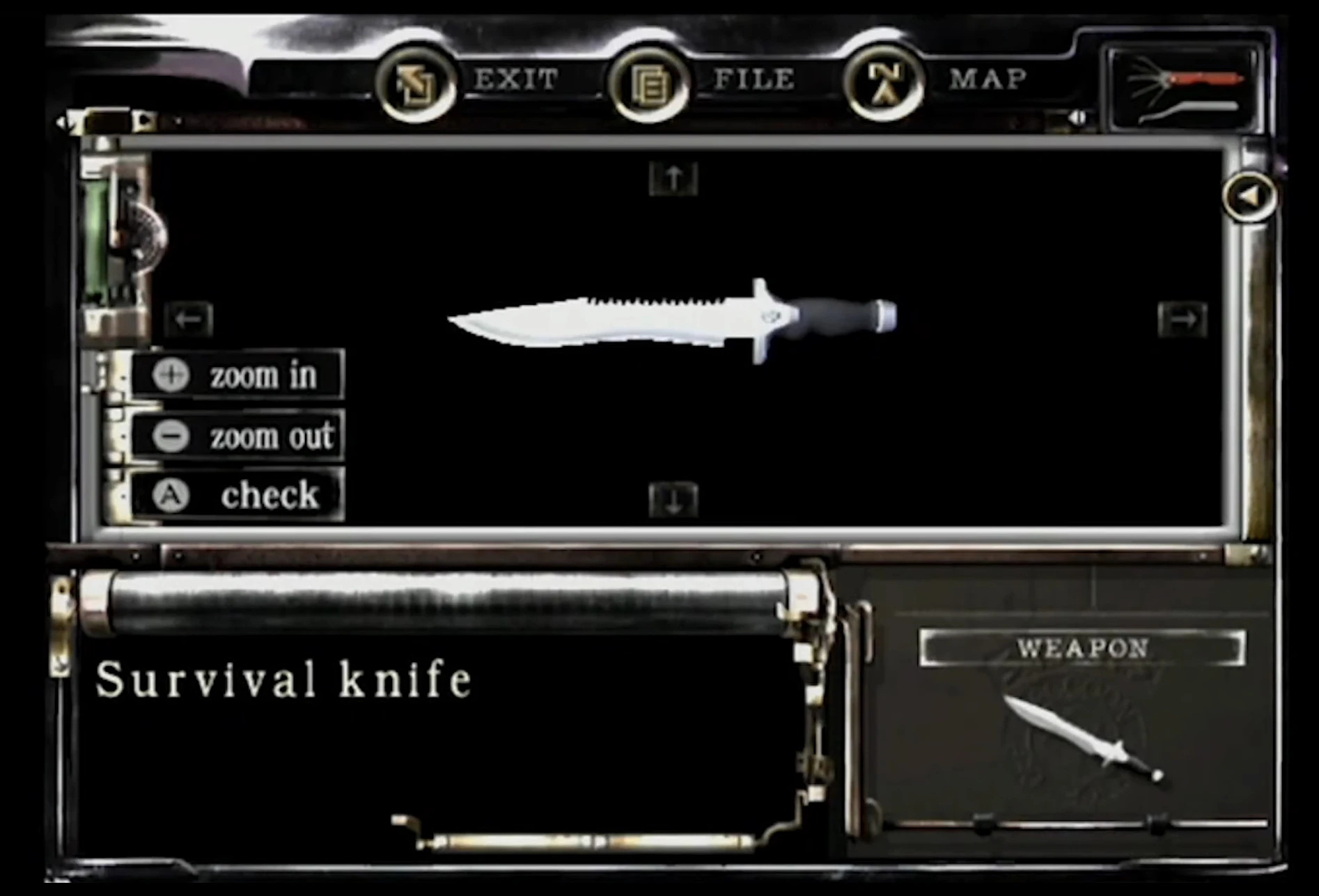 Survival Knife (RE1) Resident Evil Wiki Fandom