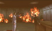 Goldman confronting Ark Thompson