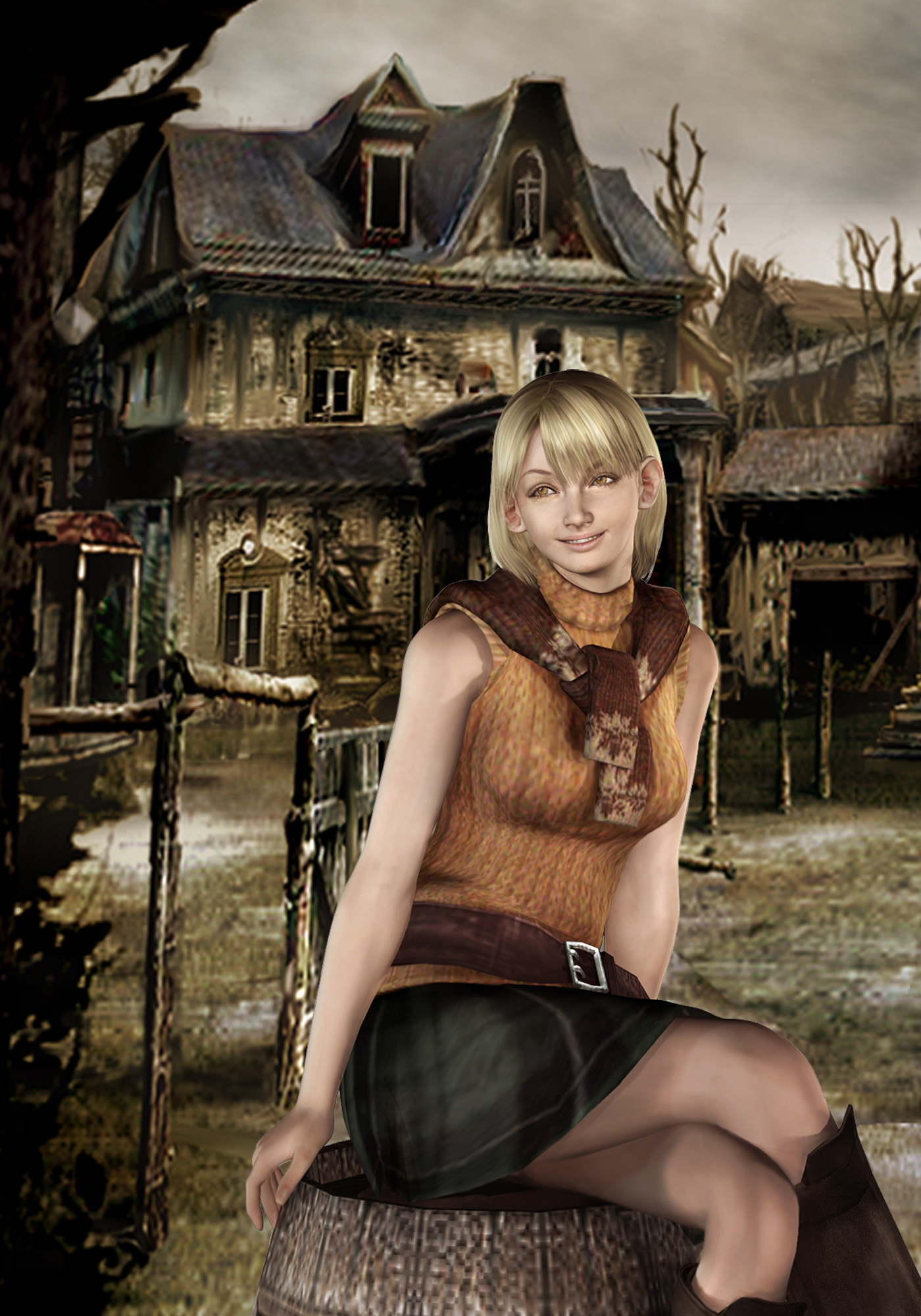 Image Resident Evil 4 Artwork Ashley Graham Presidents Daughter Resident Evil Wiki 7951