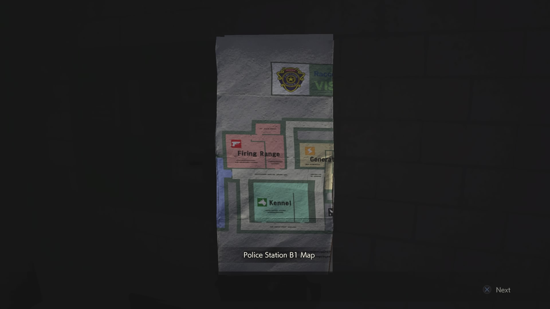 resident evil 2 remake police station parking lot map