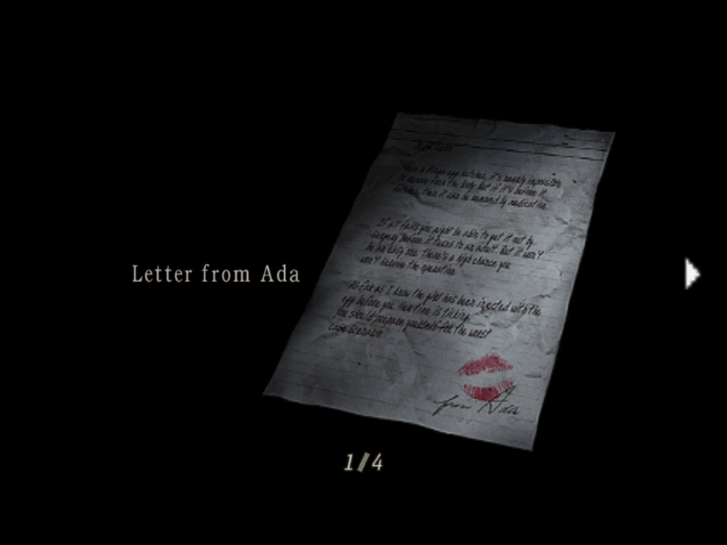letter from ada resident evil wiki fandom powered by wikia ada letter