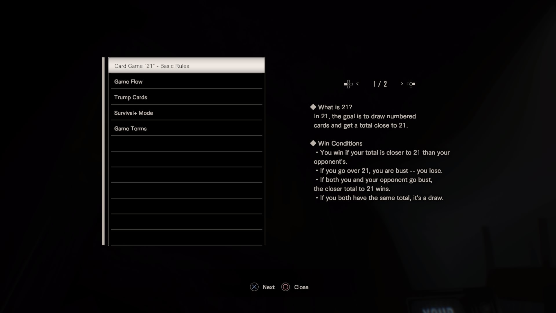 Card Game 21 Basic Rules Resident Evil Wiki Fandom