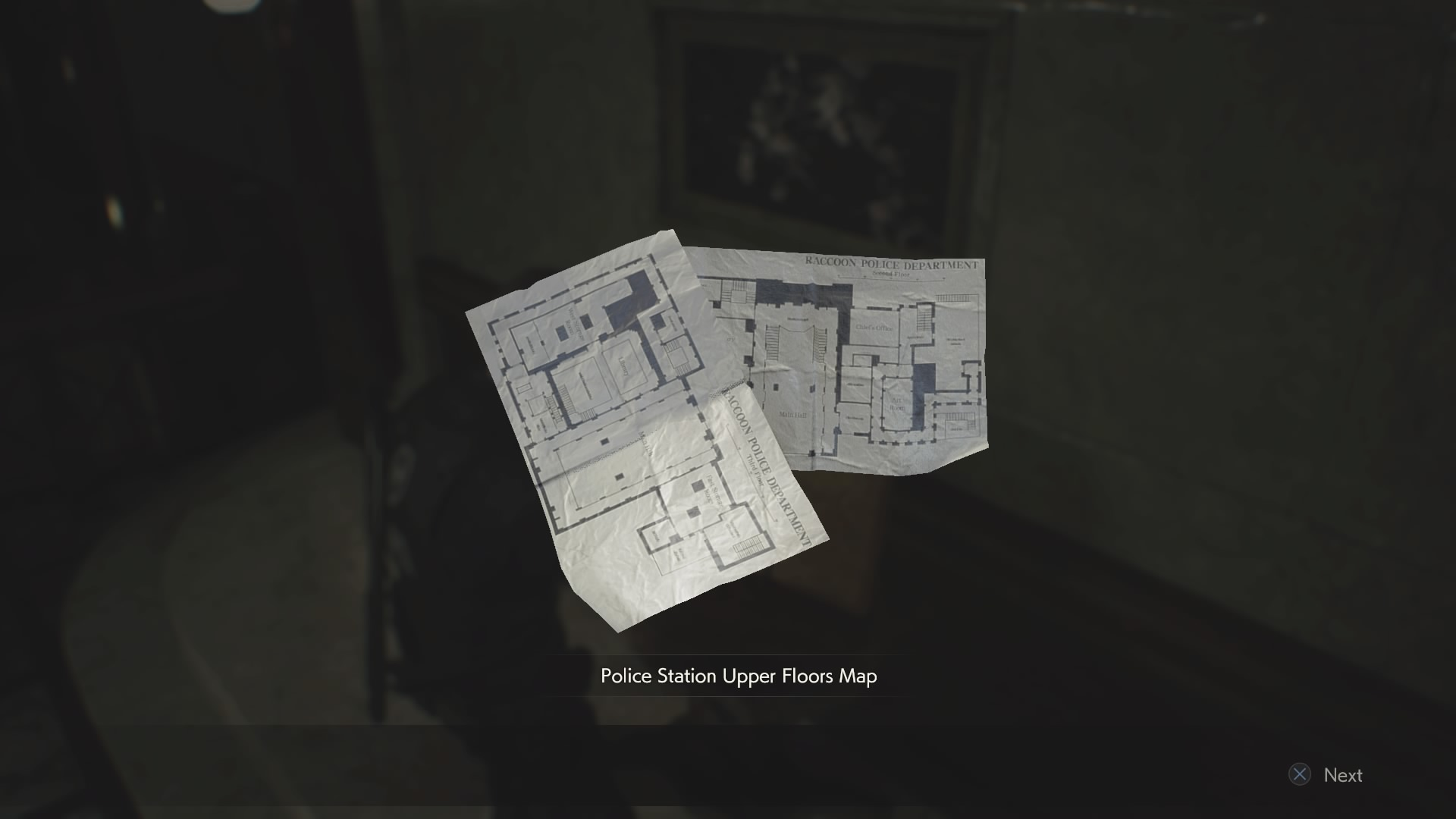 resident evil 2 remake police station garage map