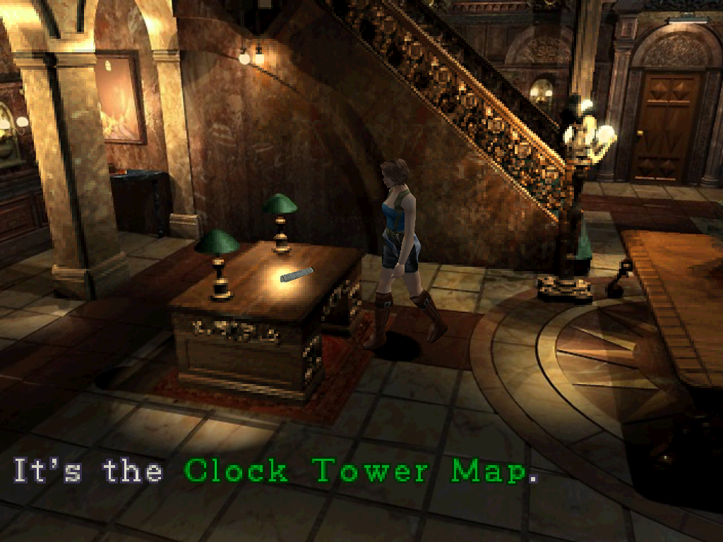 resident evil 2 remake clock tower map