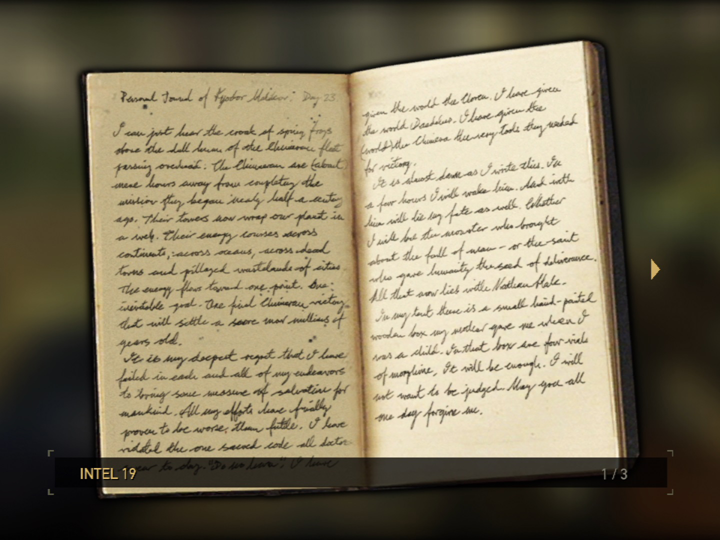 intel 19 malikovs journal entry resistance wiki fandom powered personal journal entry